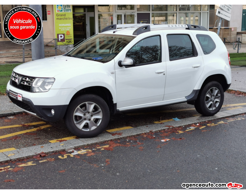 Achat voiture occasion, Auto occasion pas cher | Agence Auto Dacia Duster Ph II 1.5 dCi 110 Prestige 4X2 Euro5 Blanc Année 2014 Manuelle Diesel